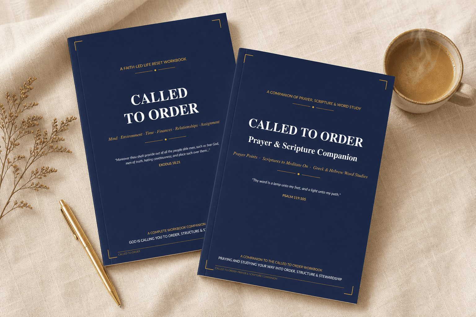 Called to Order Workbook and Companion flat lay